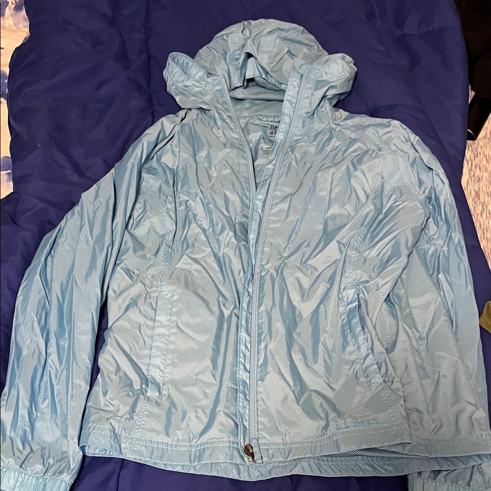L.L. Bean Sky Blue Hooded Jacket